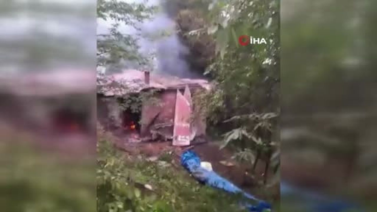 Ordu'da tüp patlayan ev alevlere teslim oldu: 3 yaralı