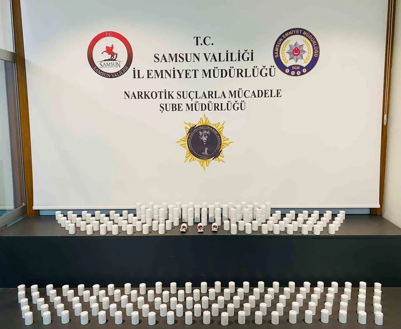 SAMSUN'DA 10 BİN 104 SENTETİK ECZA HAP ELE GEÇİRİLDİ