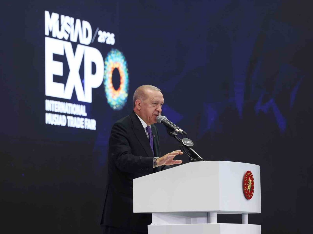 CUMHURBAŞKANI RECEP TAYYİP ERDOĞAN, İSTANBUL FUAR MERKEZİ'NDE "MÜSİAD EXPO ULUSLARARASI TİCARET...