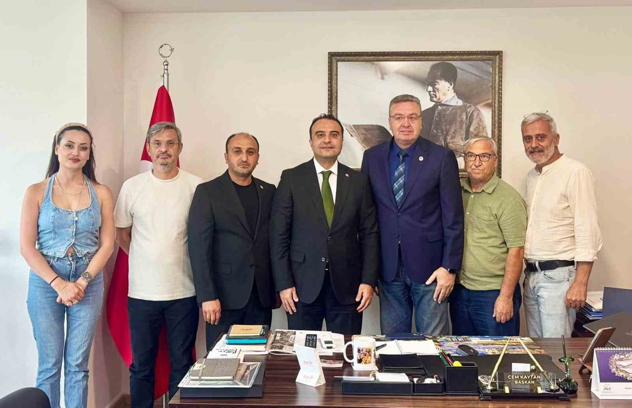MENTEŞE KAYMAKAMI ALİ EDİP BUDAN, MUĞLA BÜYÜKŞEHİR GAZETECİLER CEMİYETİ’NE İADE-İ ZİYARETTE...