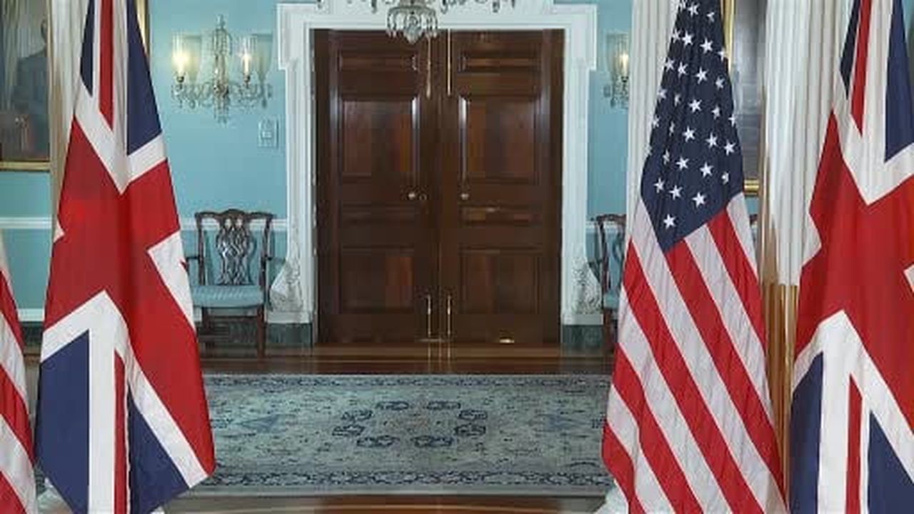 ABD Dışişleri Bakanı Marco Rubio ve İngiltere Dışişleri Bakanı Ed Miliband, ABD'nin başkenti...