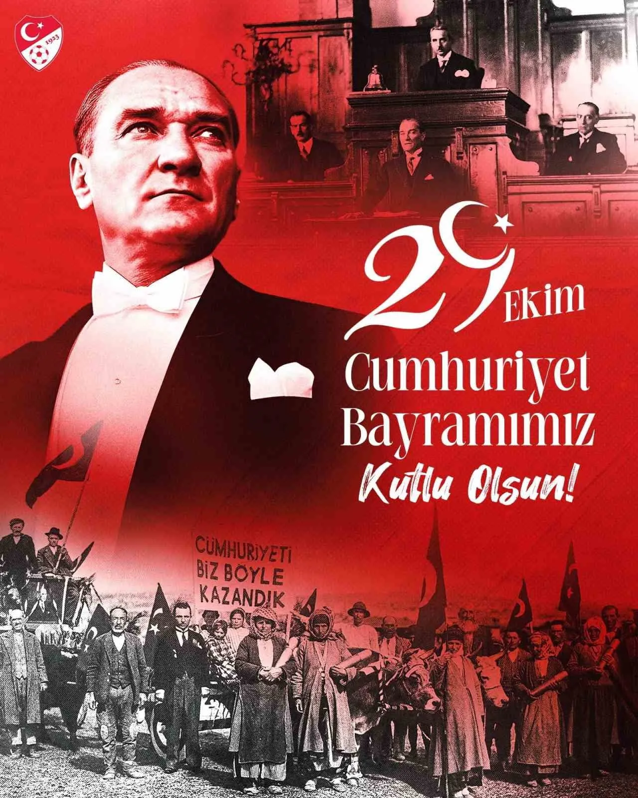 SPOR CAMİASI, 29 EKİM CUMHURİYET BAYRAMI DOLAYISIYLA KUTLAMA MESAJLARI YAYIMLADI.