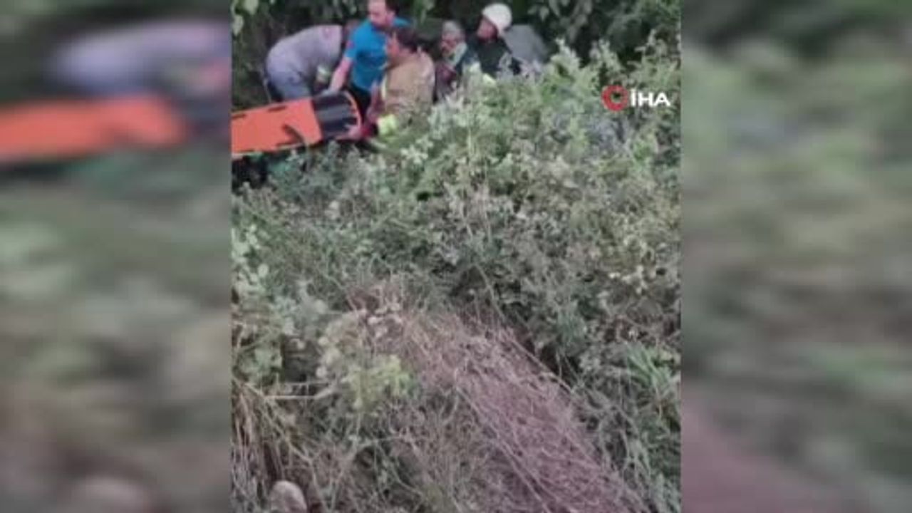 Dereye uçan Tofaş’ın sürücüsü yaralandı