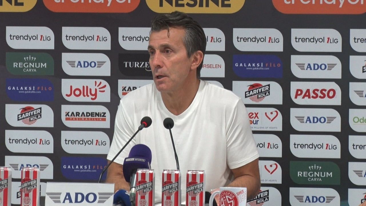 NTALYASPOR TEKNİK DİREKTÖRÜ BÜLENT KORKMAZ,