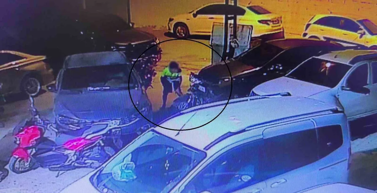 MOTOSİKLET ÇALINMA ANI