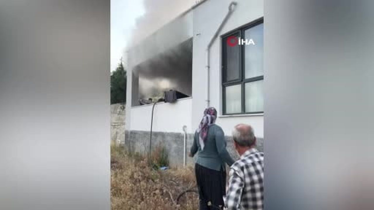 Osmaniye’de müstakil evde çıkan yangın söndürüldü