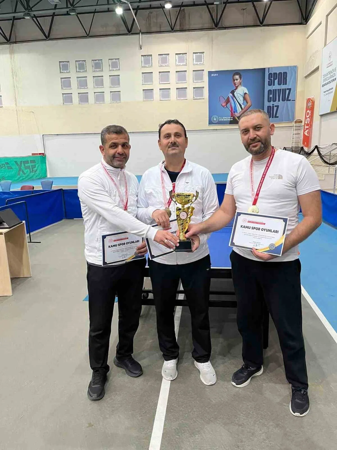 GENÇLİK VE SPOR BAKANLIĞI TARAFINDAN KAMU SPOR OYUNLARI KAPSAMINDA DÜZENLENEN KURUMLAR ARASI MASA...