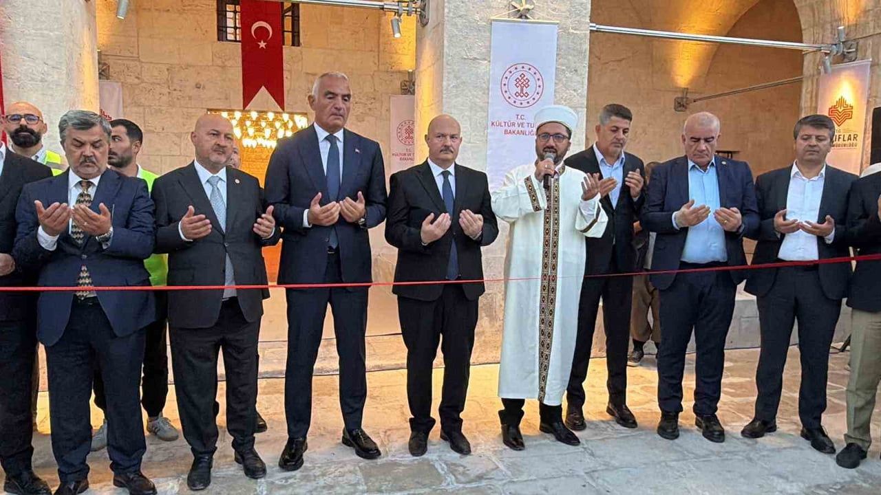 TARİHİ MUSALLA CAMİİ, KÜLTÜR VE TURİZM BAKANI MEHMET NURİ ERSOY'UN KATILDIĞI TÖRENLE...
