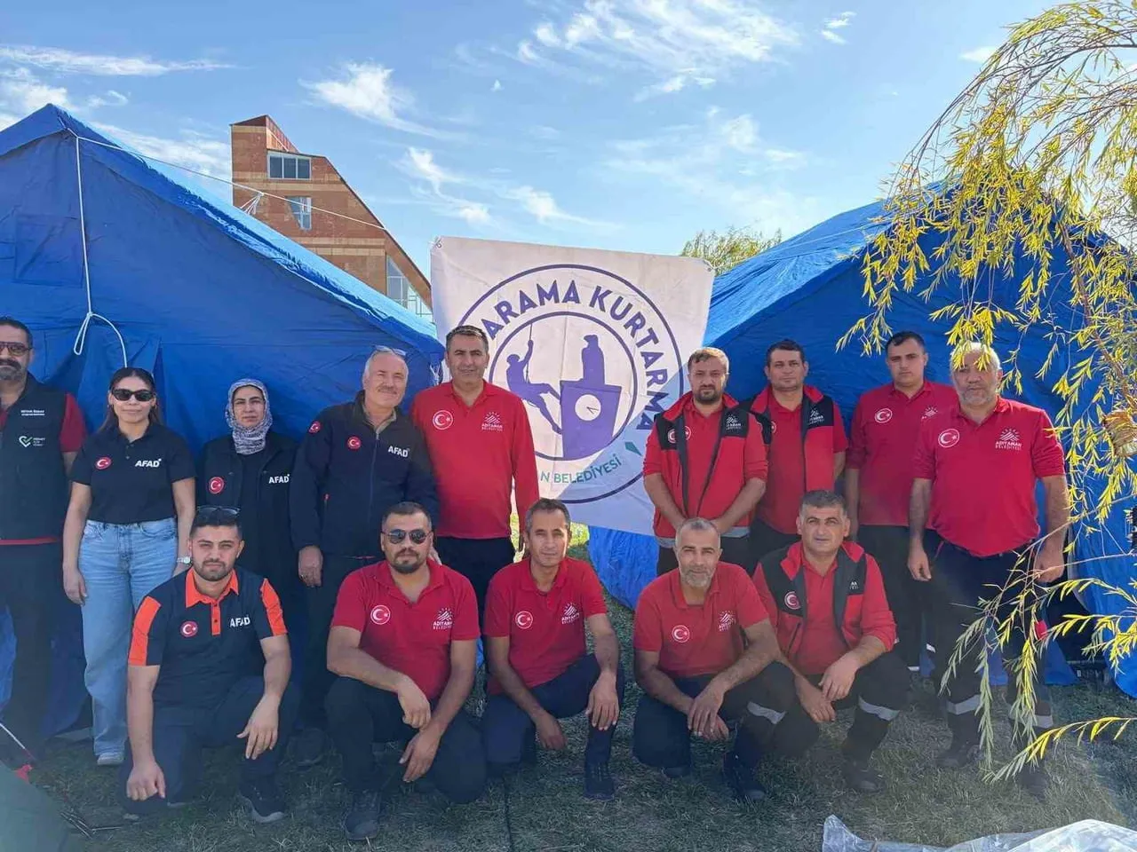 ADIYAMAN BELEDİYESİ AFET İŞLERİ MÜDÜRLÜĞÜ BÜNYESİNDE GÖREV YAPAN 04.17 ARAMA KURTARMA EKİBİ, AFET...