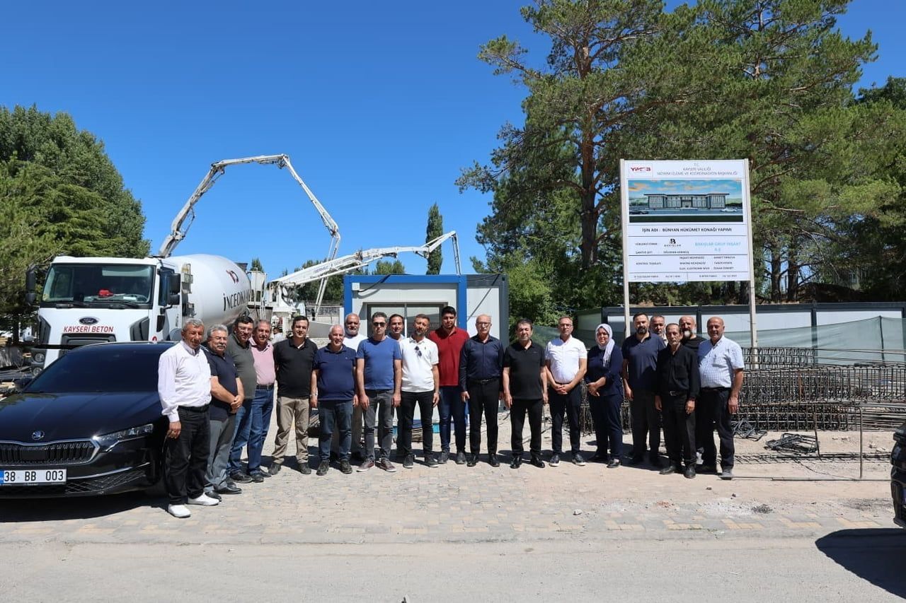 KAYSERİ’NİN BÜNYAN İLÇESİNDE YAPIMI GERÇEKLEŞTİRİLECEK YENİ HÜKÜMET KONAĞI’NIN TEMEL ATMA TÖRENİ...