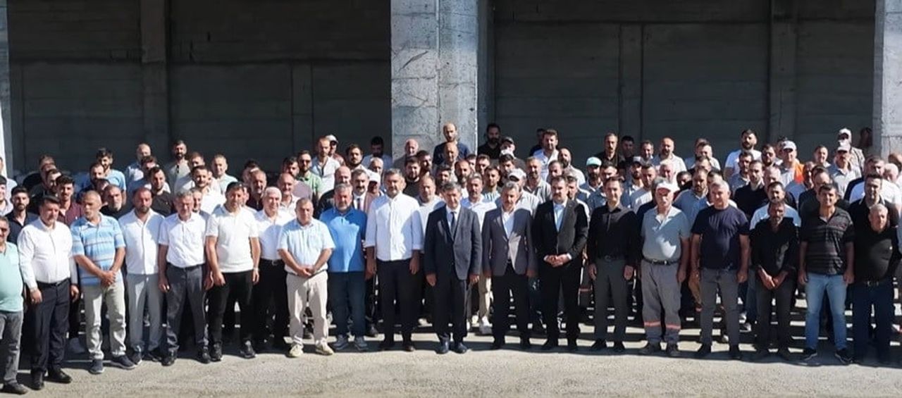 AKSUN, FEN İŞLERİ ÇALIŞANLARIYLA BİR ARAYA GELDİ