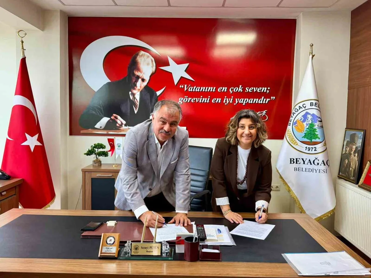 BEYAĞAÇ BELEDİYESİ İLE DENİZLİ MÜHENDİS VE MİMAR ODALARI BİRLİĞİ İL TEMSİLCİLİĞİ ARASINDA MESLEKİ...