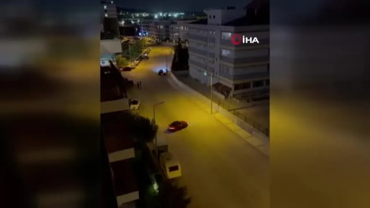 İzmir’de mahalleliyi bezdiren drift magandaları kamerada