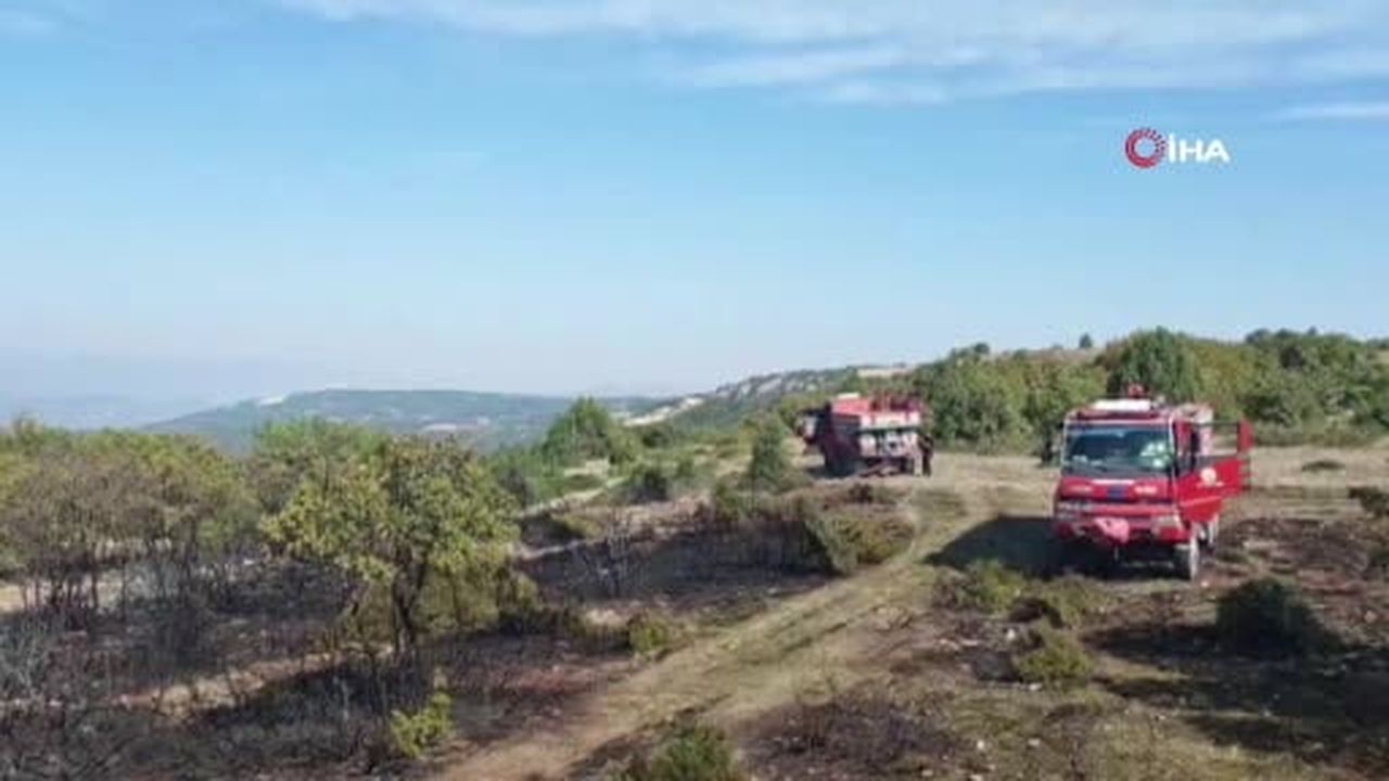Vezirhan'da bahçe temizliği yangınla bitti: 2 hektar alan zarar gördü