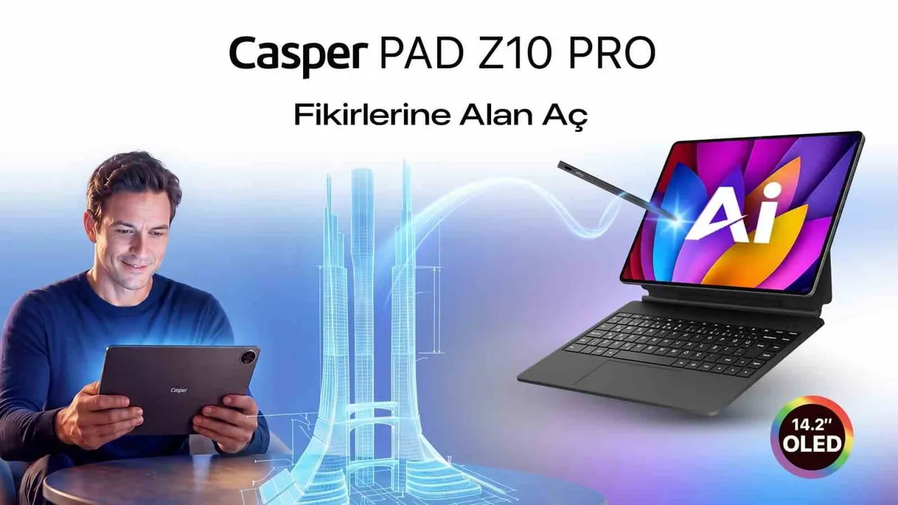 CASPER’IN YENİ NESİL TABLETİ CASPER PAD Z10 PRO İÇİN HAZIRLANAN YENİ REKLAM FİLMİ...