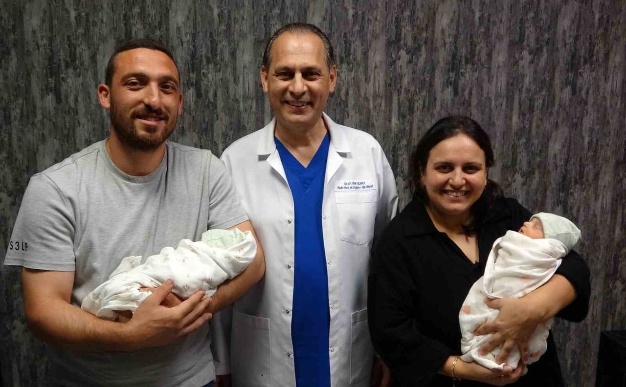 SERENAY-SELÇUK ATAGÜN VE BEBEKLERİ İLE DR. ÖĞR. ÜYESİ UFUK YILMAZ,