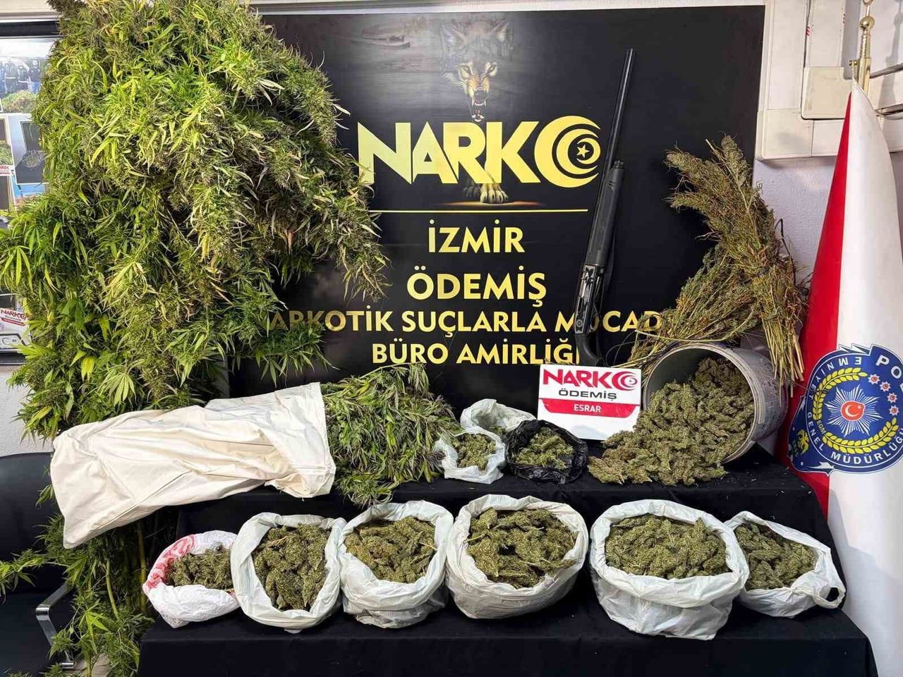 İZMİR'İN ÖDEMİŞ VE BUCA İLÇELERİNDE POLİS EKİPLERİ TARAFINDAN UYUŞTURUCU TİCARETİNE YÖNELİK...