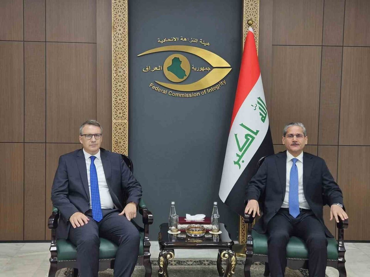 IRAK YOLSUZLUKLA MÜCADELE KURUMU BAŞKANI MUHAMMED ALİ LAMİ, TÜRKİYE'NİN BAĞDAT BÜYÜKELÇİSİ ANIL...