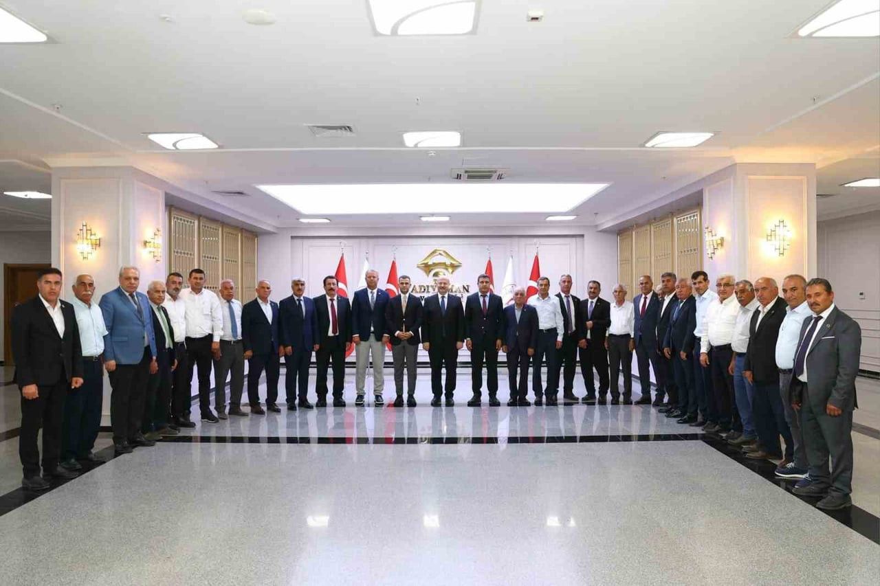 ADIYAMAN VALİSİ ABDULLAH KÜÇÜK, İL GENEL MECLİSİ BAŞKANI MEHMET KILINÇ VE İL GENEL MECLİSİ...