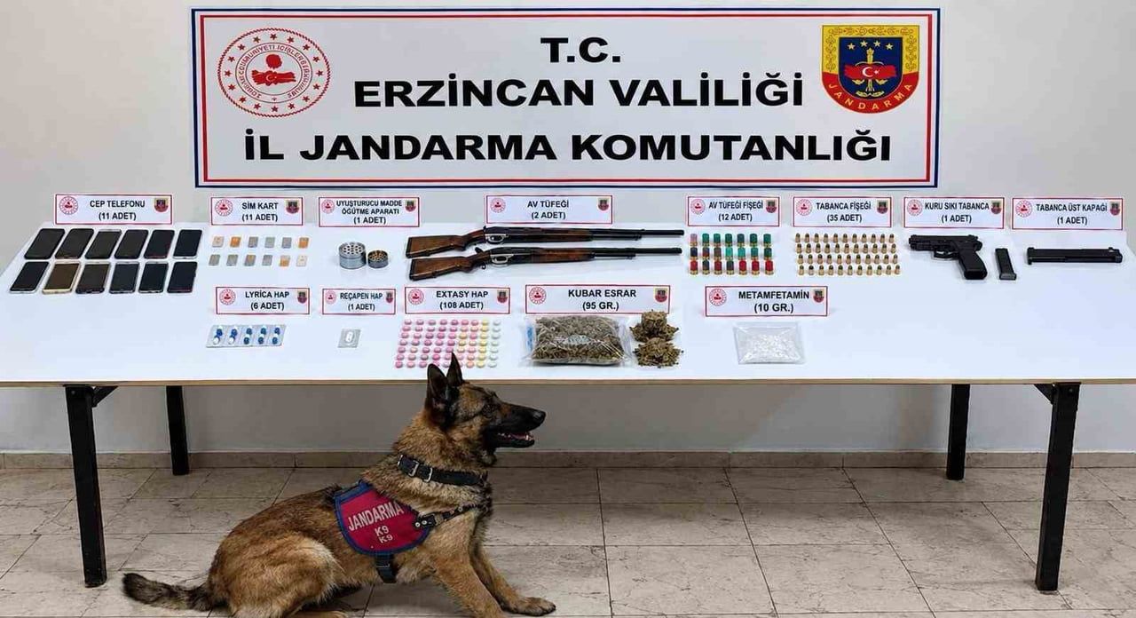 ERZİNCAN'DA UYUŞTURUCU OPERASYONUNDA 10 ŞÜPHELİ GÖZALTINA ALINDI