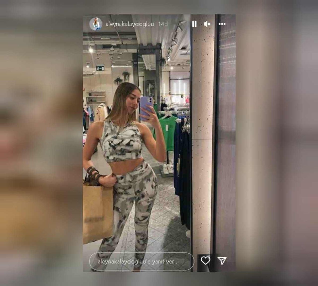 aleyna kalaycıoğlu taytlı paylaşım