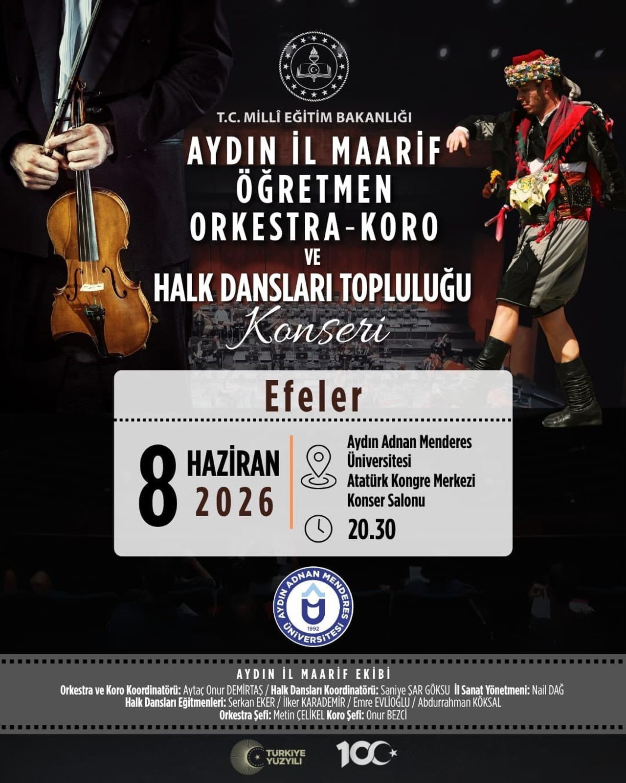 AYDIN İL MAARİF KOROSU SANATSEVERLERLE BULUŞUYOR