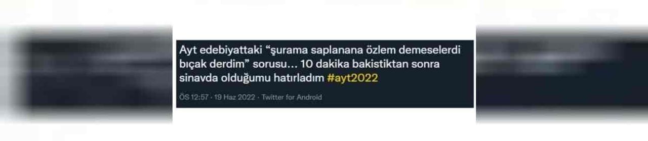 AYT Edebiyat Yorumları