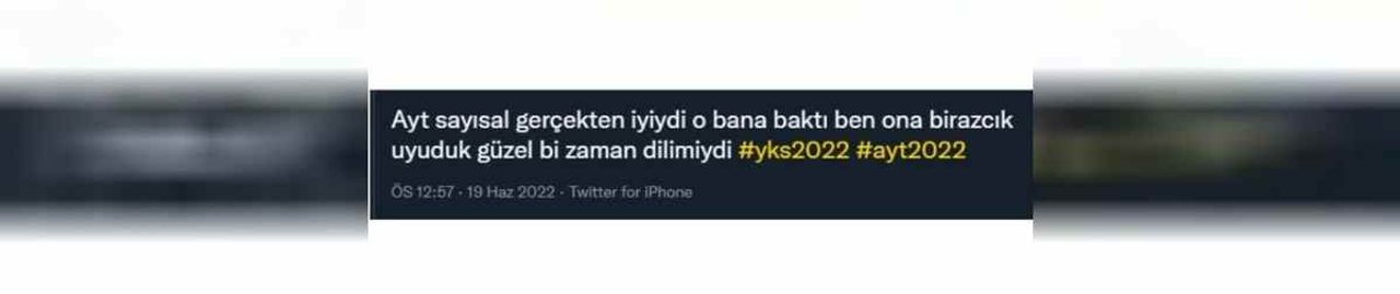 AYT Sınav Soruları
