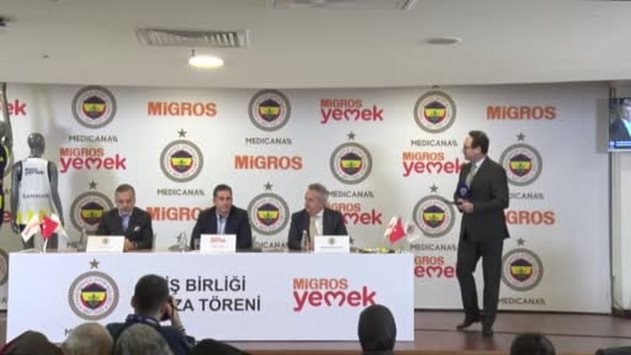 Fenerbahçe Medicana Kadın Voleybol Takımı ile Migros Yemek arasında forma sırt sponsorluğu...