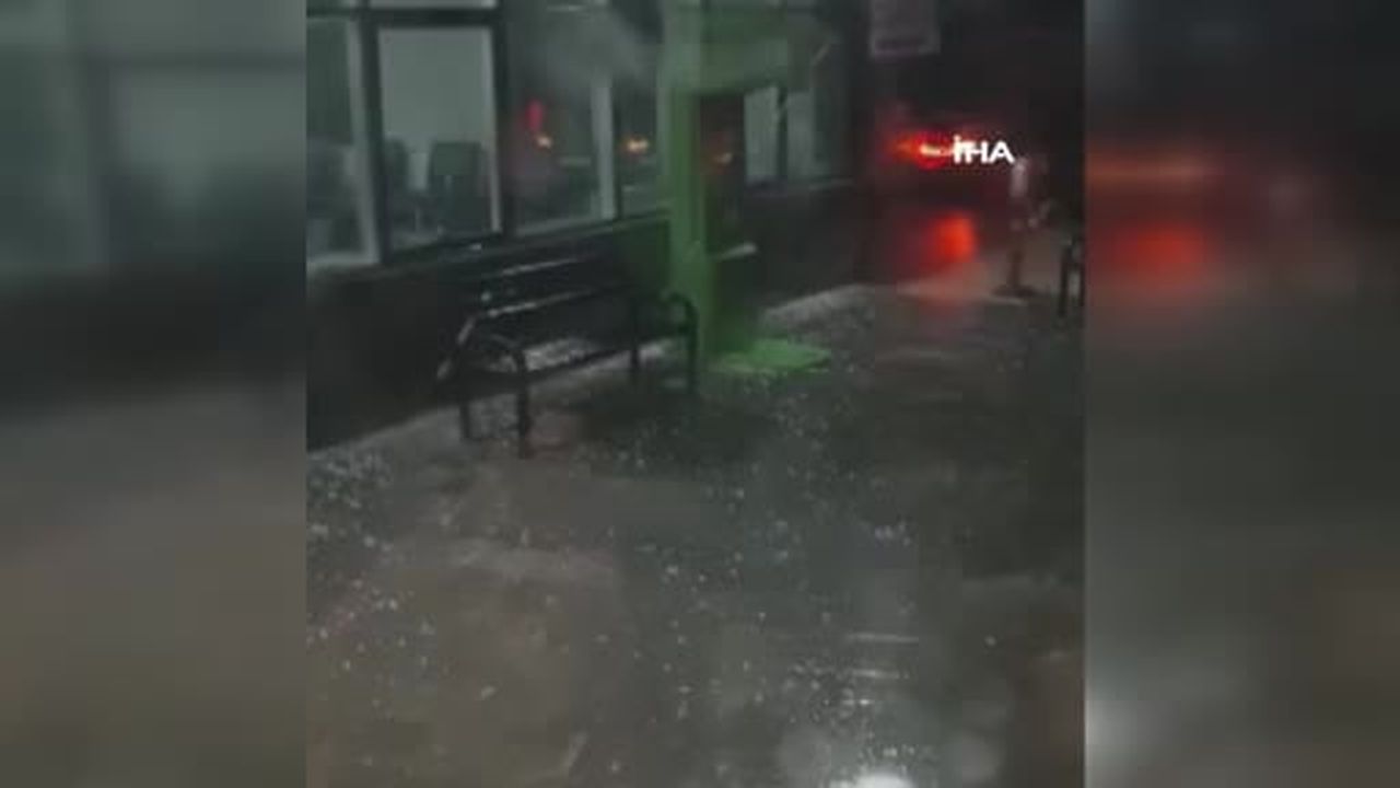 Yozgat'ta dolu yağışı etkili oldu