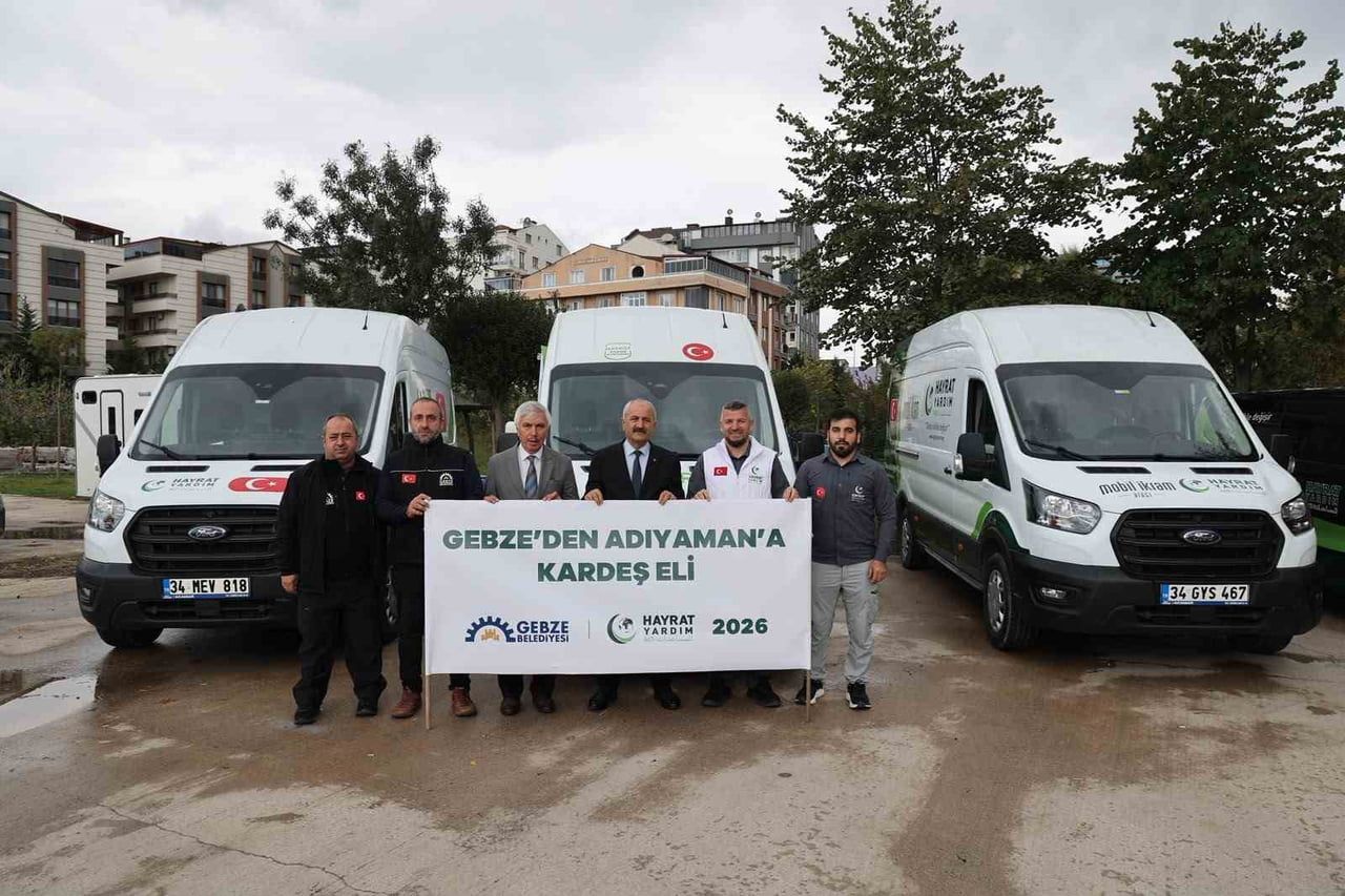 GEBZE BELEDİYESİ VE HAYRAT İNSANİ YARDIM DERNEĞİ İŞ BİRLİĞİYLE YÜRÜTÜLEN "GEBZE'DEN ADIYAMAN'A...
