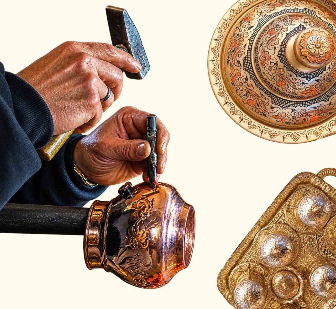 ERZİNCAN BAKIRI USTA ELLERDE YÜZYILLARDIR YAŞATILIYOR