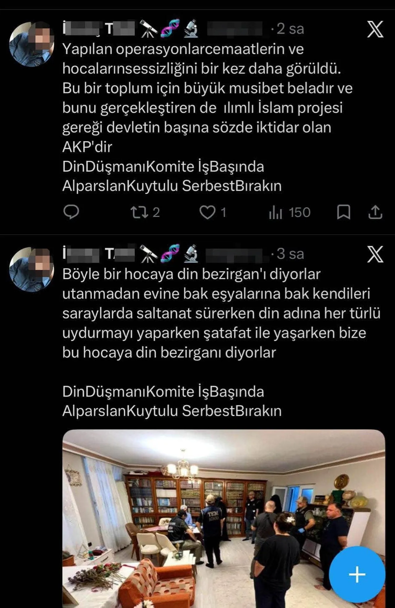 ALPARSLAN KUYTUL OPERASYONUNA "DİN DÜŞMANI KOMİTE İŞ BAŞINDA" PAYLAŞIMI YAPAN ÖĞRETMENE...