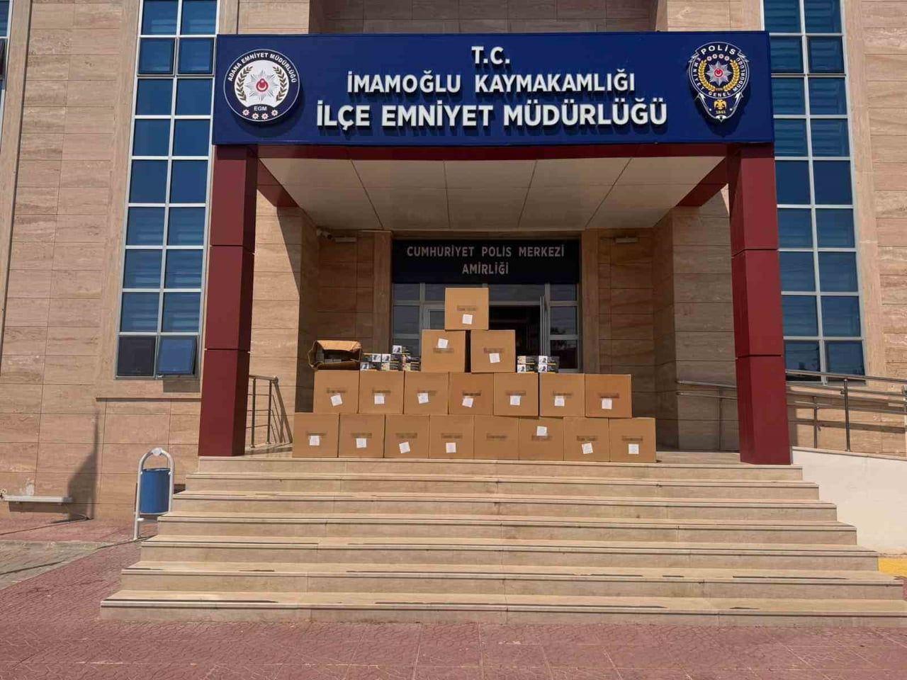 İLÇE EMNİYETİ YAKALANAN HAPLAR