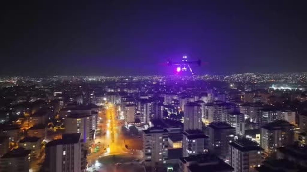 Gaziantep’te son teknoloji 36 dron ile havadan huzur-güven denetimi