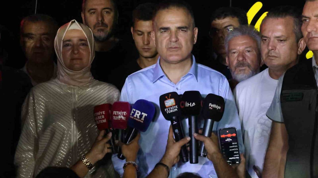 MUĞLA VALİSİ DR. İDRİS AKBIYIK YANGIN SONRASI AÇIKLAMA YAPTI