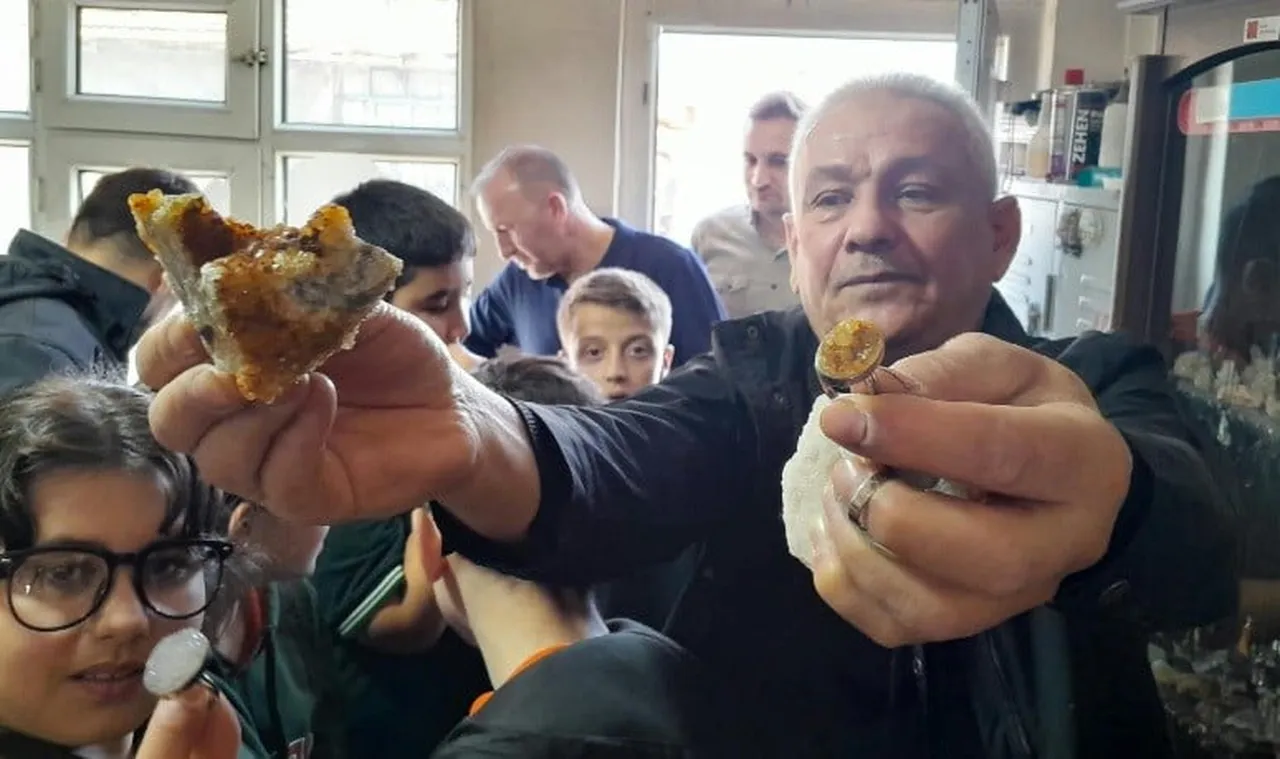 KÜTAHYA'NIN TAVŞANLI İLÇESİNDE RESSAM ABDULLAH TAKTAK ORTAOKULU ÖĞRENCİLERİ, DOĞAL TAŞ ZANAATININ...