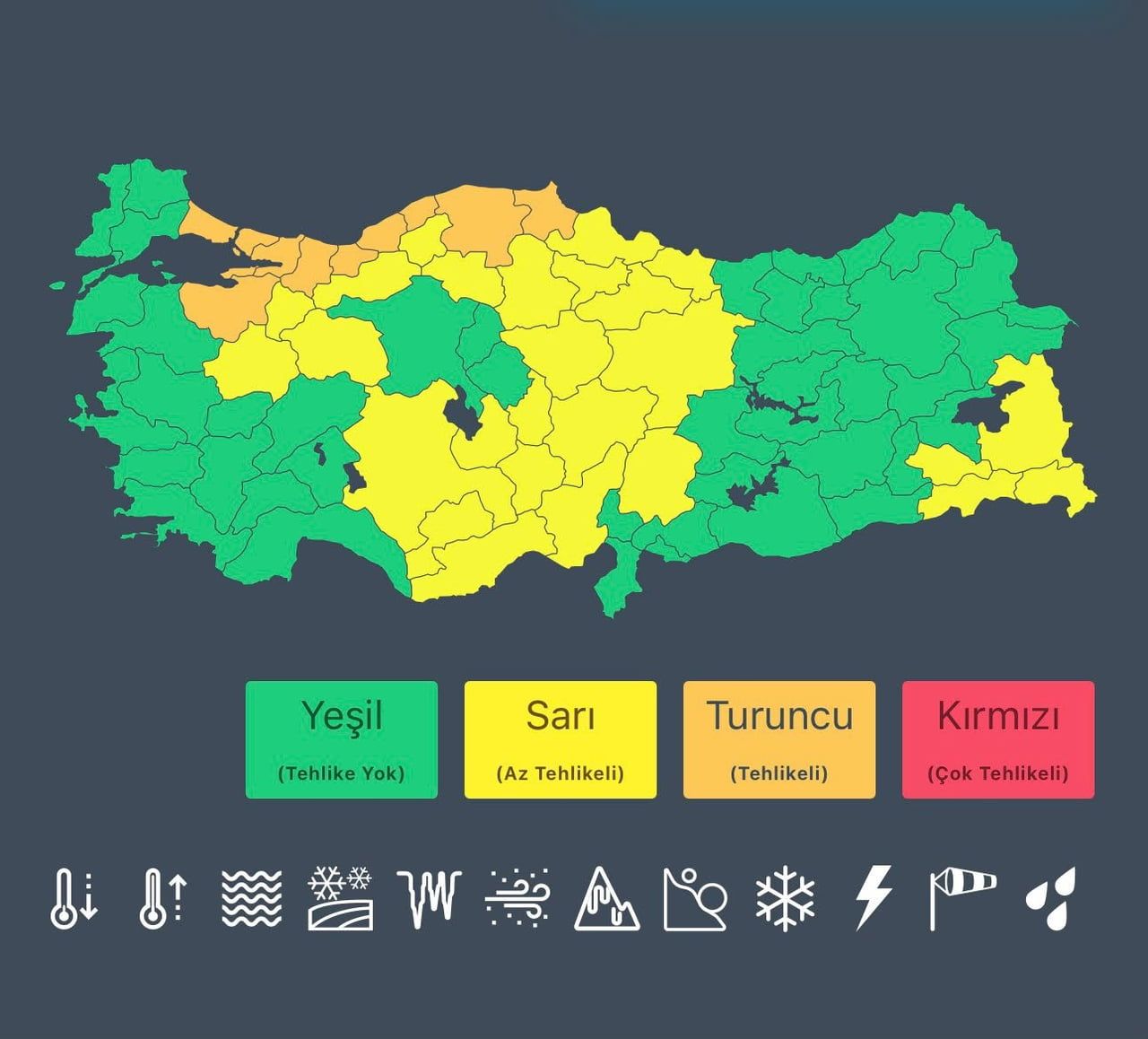 ÇEVRE, ŞEHİRCİLİK VE İKLİM DEĞİŞİKLİĞİ BAKANI MURAT KURUM, "YARIN 10 İLİMİZ İÇİN TURUNCU, 26...