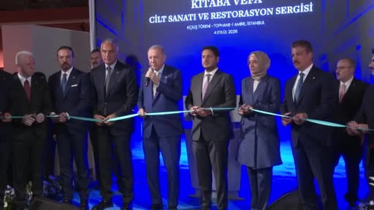 Cumhurbaşkanı Erdoğan, Tophane-i Âmire Kültür ve Sanat Merkezindeki Kitaba Vefa: Cilt Sanatı ve...