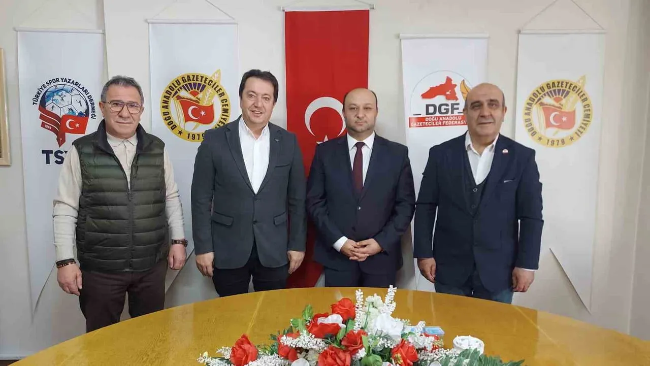 BASIN İLAN KURUMU ERZURUM BÖLGE MÜDÜRÜ ALİ AKTAŞ DOĞU ANADOLU GAZETECİLER CEMİYETİ’NE İADE-İ...