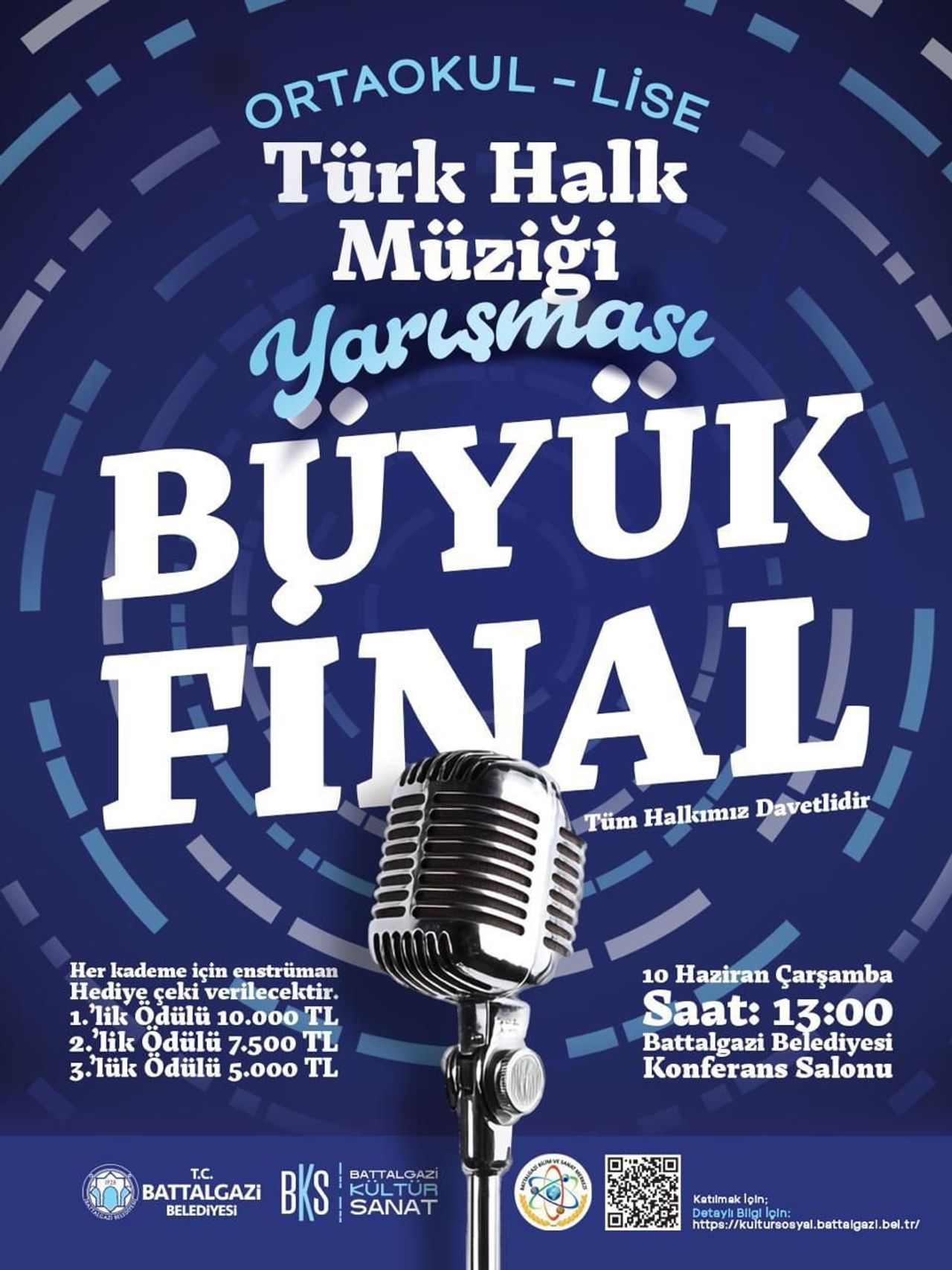 BATTALGAZİ’DE TÜRK HALK MÜZİĞİ YARIŞMASI FİNAL HEYECANI