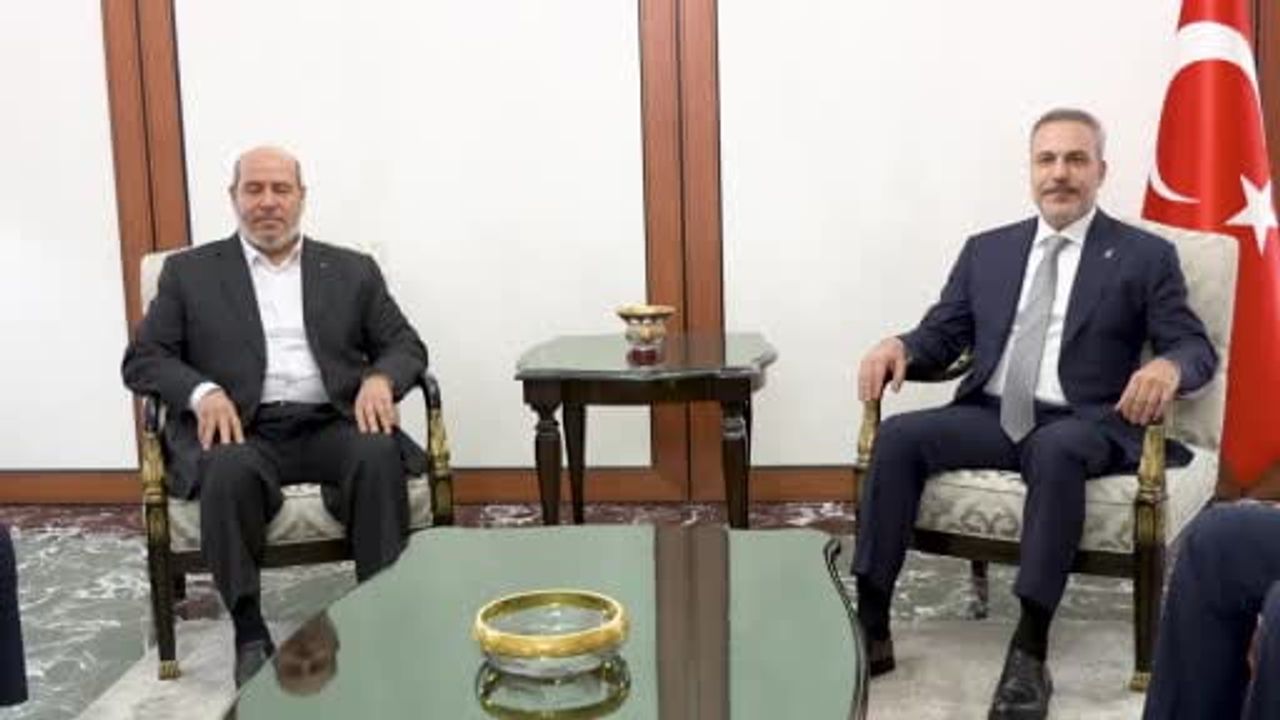 Bakan Fidan, Hamas Siyasi Büro Şefi Hayye’yi kabul etti