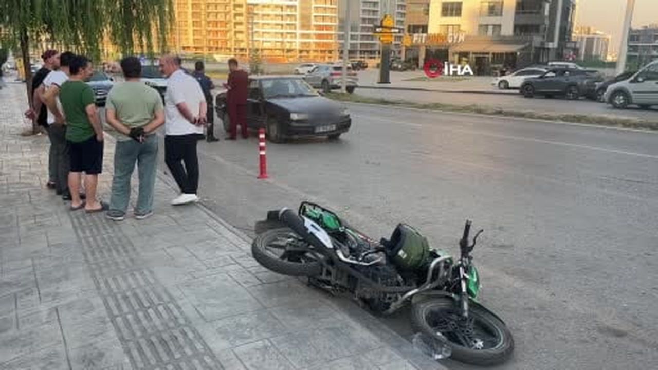 Samsun’da otomobil ile motosiklet çarpıştı: 1 yaralı