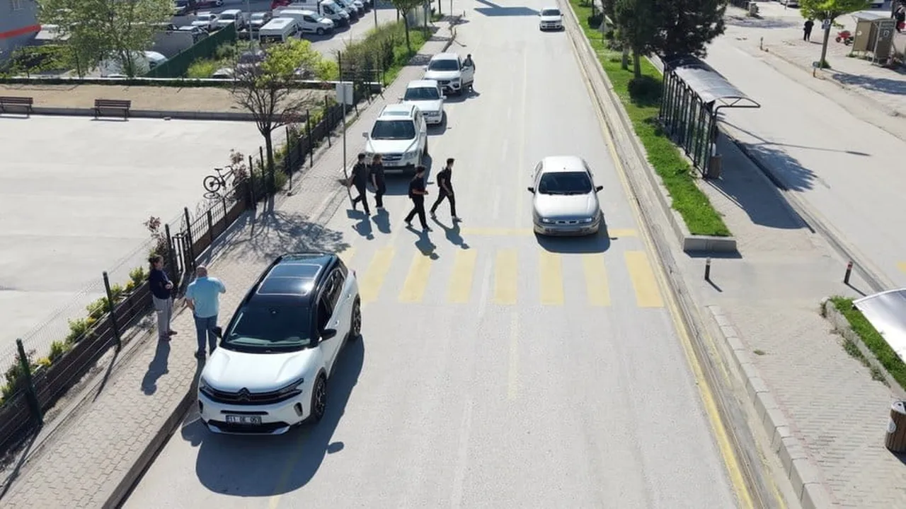 BİLECİK’TE DRONE DESTEKLİ TRAFİK DENETİMİ