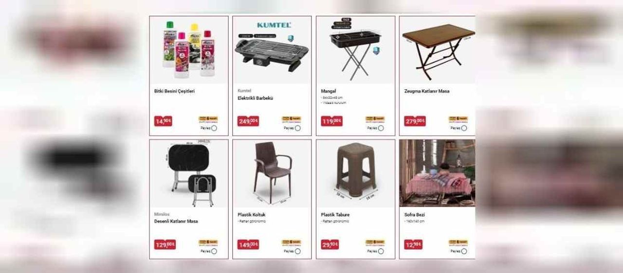 Bim aktüel ürünleri