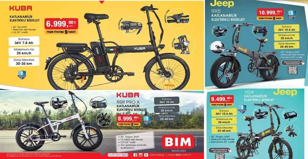 BİM Kuba elektrikli bisiklet