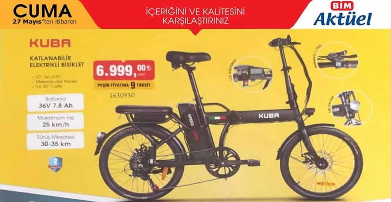 BİM Kuba elektrikli bisiklet