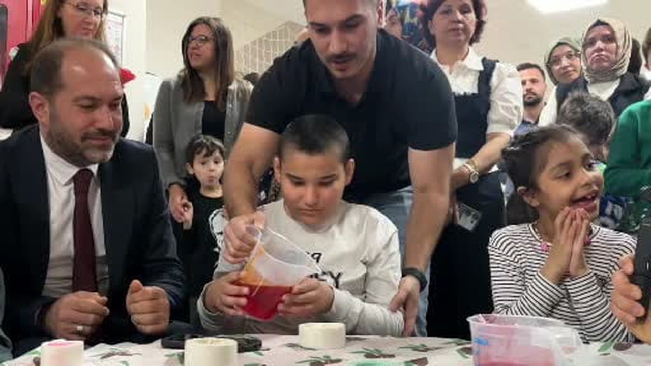 Bolu'da özel öğrenciler, atık yağlardan sabun yapmayı öğrendi