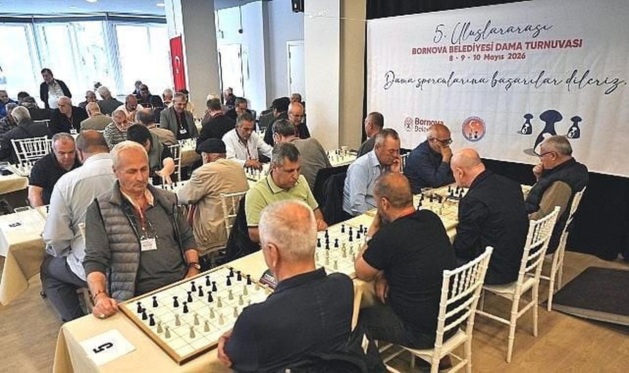 BORNOVA BELEDİYESİ İLE EGE DAMACILAR DERNEĞİ İŞ BİRLİĞİNDE DÜZENLENEN 5. BORNOVA ULUSLARARASI TÜRK...