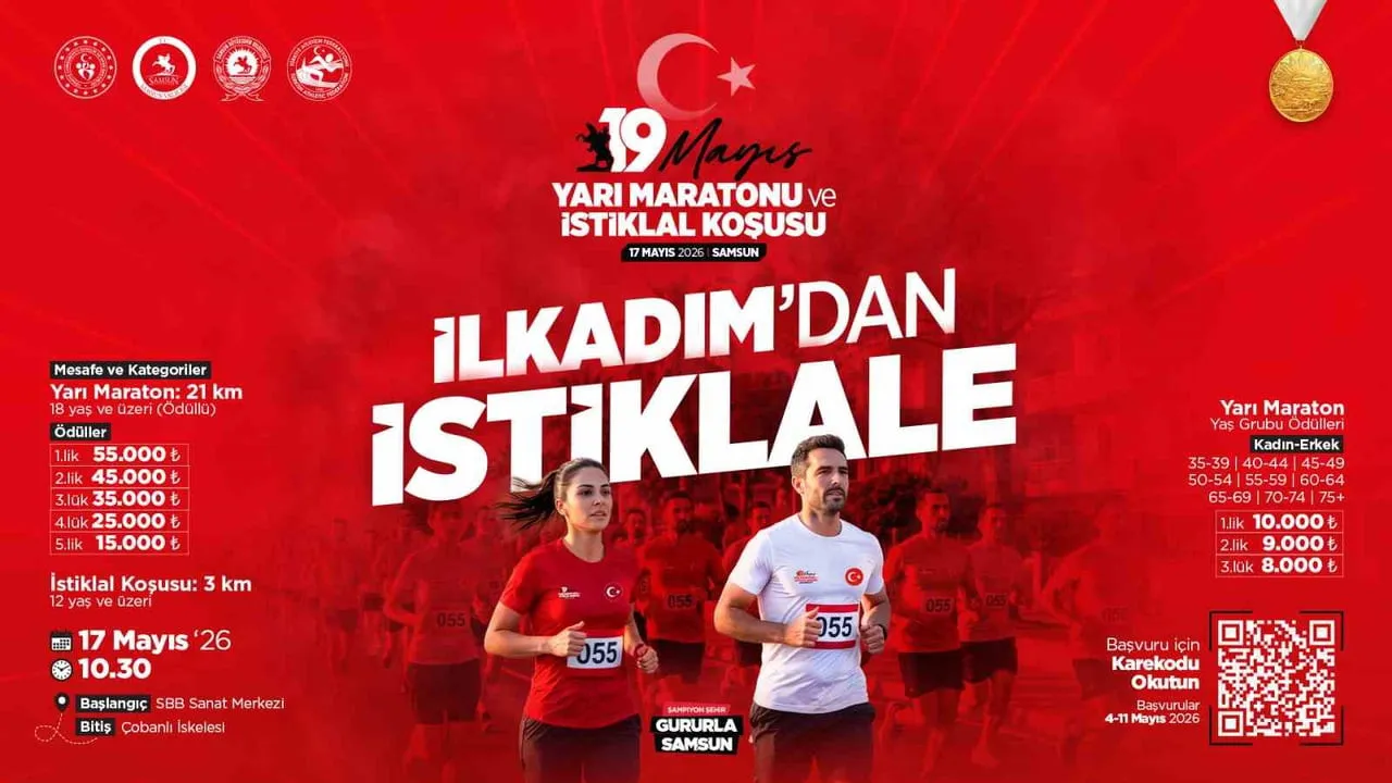 BÜYÜKŞEHİR BELEDİYESİ TARAFINDAN 19 MAYIS YARI MARATONU VE İSTİKLAL KOŞUSU DÜZENLENECEK. 17 MAYIS...